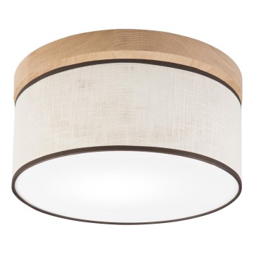 Brilagi - LED Laevalgusti BELLADONNA 1xE27/15W/230V d. 30 cm kreemikas/tamm