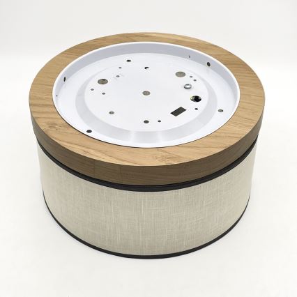 Brilagi - LED Laevalgusti BELLADONNA 1xE27/15W/230V d. 30 cm kreemikas/tamm