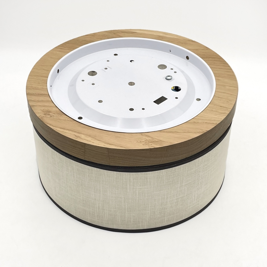 Brilagi - LED Laevalgusti BELLADONNA 1xE27/15W/230V d. 30 cm kreemikas/tamm