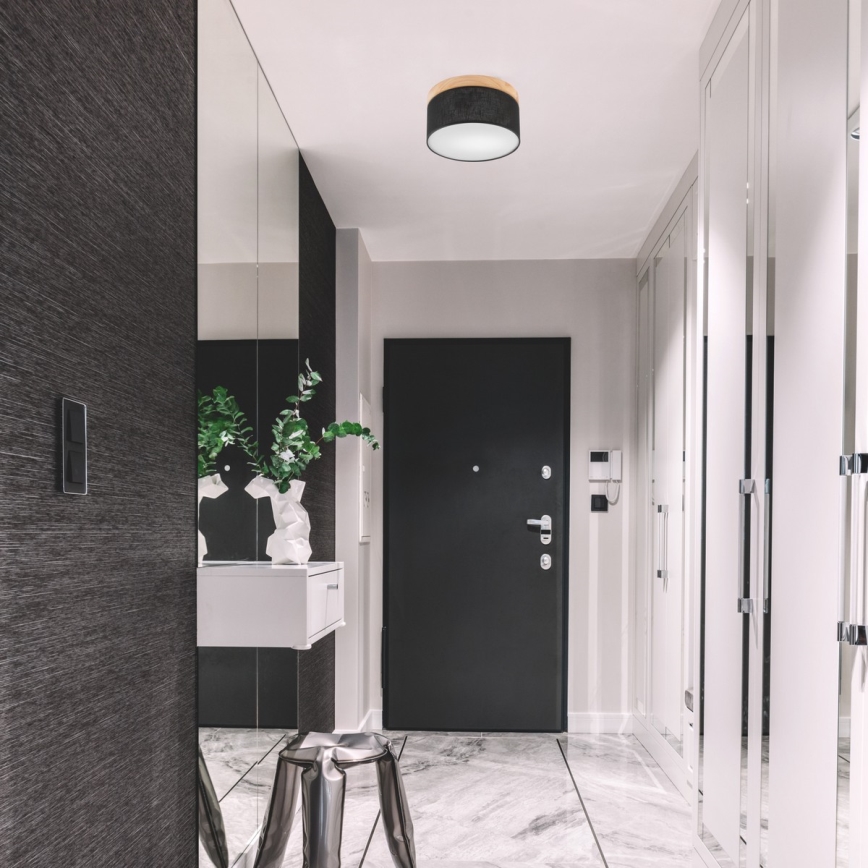 Brilagi - LED Laevalgusti BELLADONNA 1xE27/15W/230V d. 30 cm must/mänd