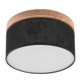 Brilagi - LED Laevalgusti BELLADONNA 1xE27/15W/230V d. 30 cm  must/tamm