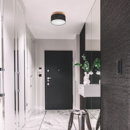 Brilagi - LED Laevalgusti BELLADONNA 1xE27/15W/230V d. 30 cm  must/tamm