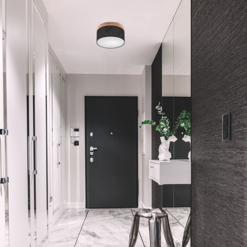 Brilagi - LED Laevalgusti BELLADONNA 1xE27/15W/230V d. 30 cm  must/tamm