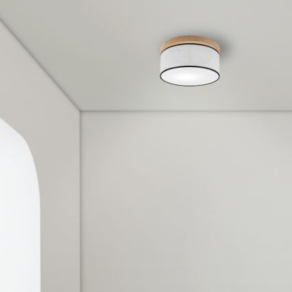 Brilagi - LED Laevalgusti BELLADONNA 1xE27/15W/230V d. 30 cm valge/tamm