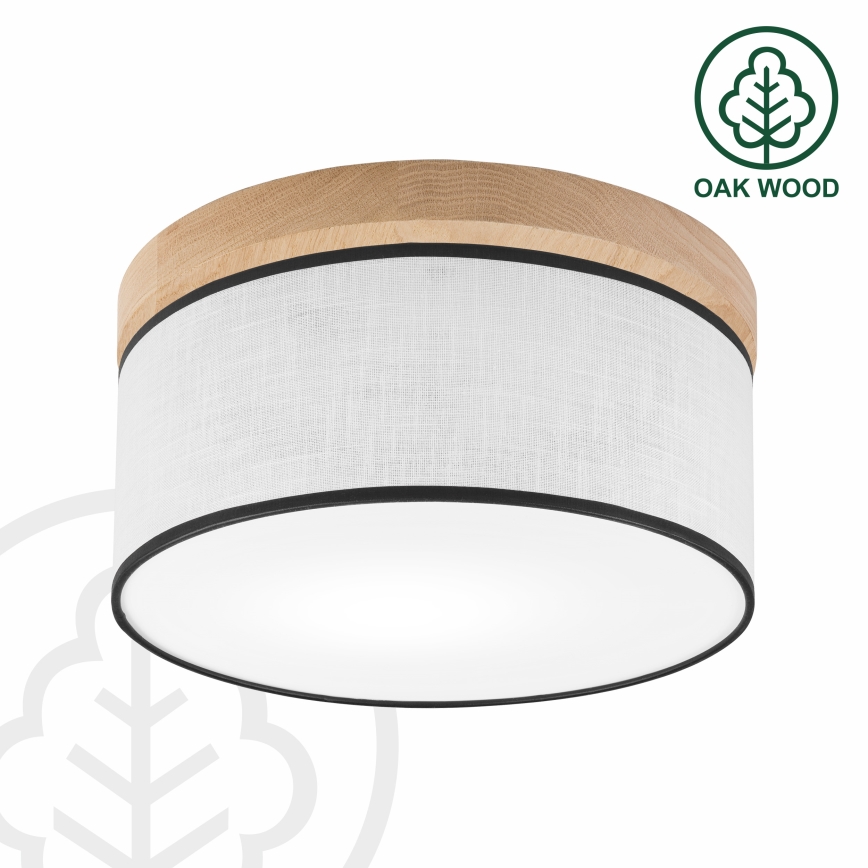 Brilagi - LED Laevalgusti BELLADONNA 1xE27/15W/230V d. 30 cm valge/tamm