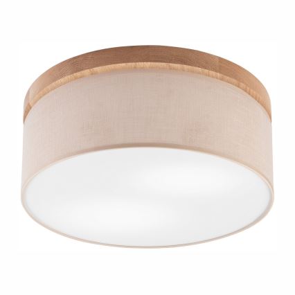 Brilagi - LED Laevalgusti BELLADONNA 2xE27/15W/230V d. 40 cm beež/tamm