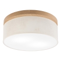 Brilagi - LED Laevalgusti BELLADONNA 2xE27/15W/230V d. 40 cm kreemikas/tamm