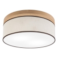 Brilagi - LED Laevalgusti BELLADONNA 2xE27/15W/230V d. 40 cm kreemikas/tamm