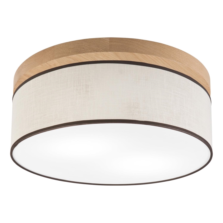 Brilagi - LED Laevalgusti BELLADONNA 2xE27/15W/230V d. 40 cm kreemikas/tamm