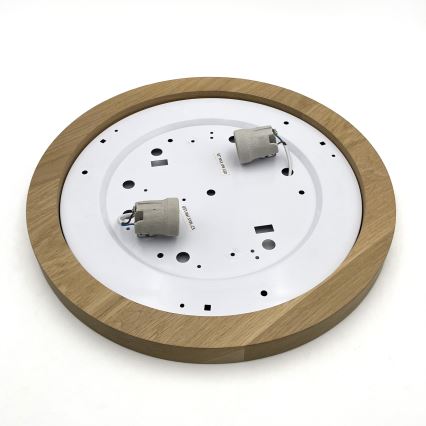Brilagi - LED Laevalgusti BELLADONNA 2xE27/15W/230V d. 40 cm kreemikas/tamm