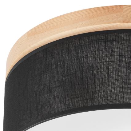 Brilagi - LED Laevalgusti BELLADONNA 2xE27/15W/230V d. 40 cm must/mänd