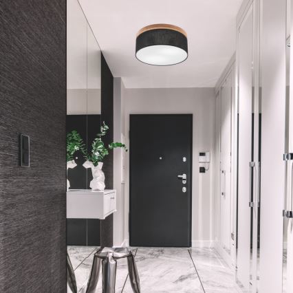 Brilagi - LED Laevalgusti BELLADONNA 2xE27/15W/230V d. 40 cm must/tamm
