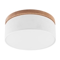 Brilagi - LED Laevalgusti BELLADONNA 2xE27/15W/230V d. 40 cm valge/tamm