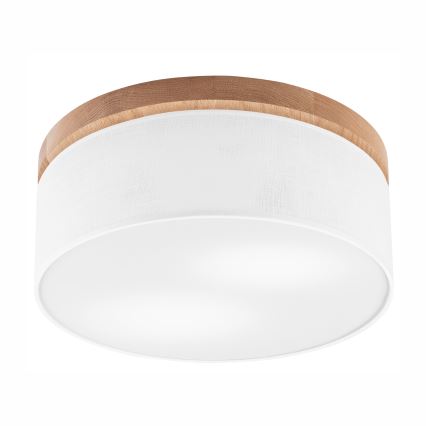 Brilagi - LED Laevalgusti BELLADONNA 2xE27/15W/230V d. 40 cm valge/tamm