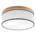 Brilagi - LED Laevalgusti BELLADONNA 2xE27/15W/230V d. 40 cm valge/tamm