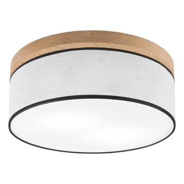 Brilagi - LED Laevalgusti BELLADONNA 2xE27/15W/230V d. 40 cm valge/tamm