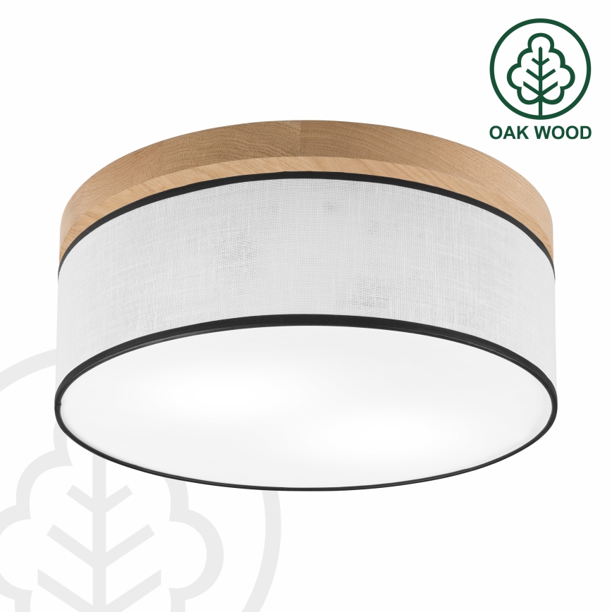 Brilagi - LED Laevalgusti BELLADONNA 2xE27/15W/230V d. 40 cm valge/tamm