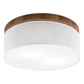 Brilagi - LED Laevalgusti BELLADONNA 2xE27/15W/230V d. 40 cm valge/tamm kirss