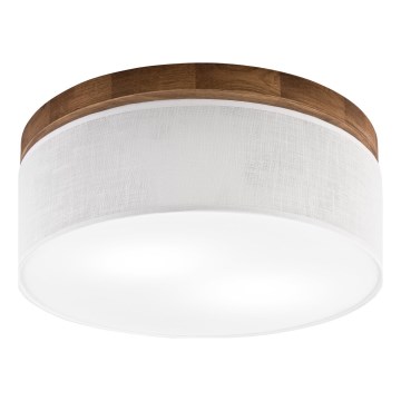 Brilagi - LED Laevalgusti BELLADONNA 2xE27/15W/230V d. 40 cm valge/tamm kirss