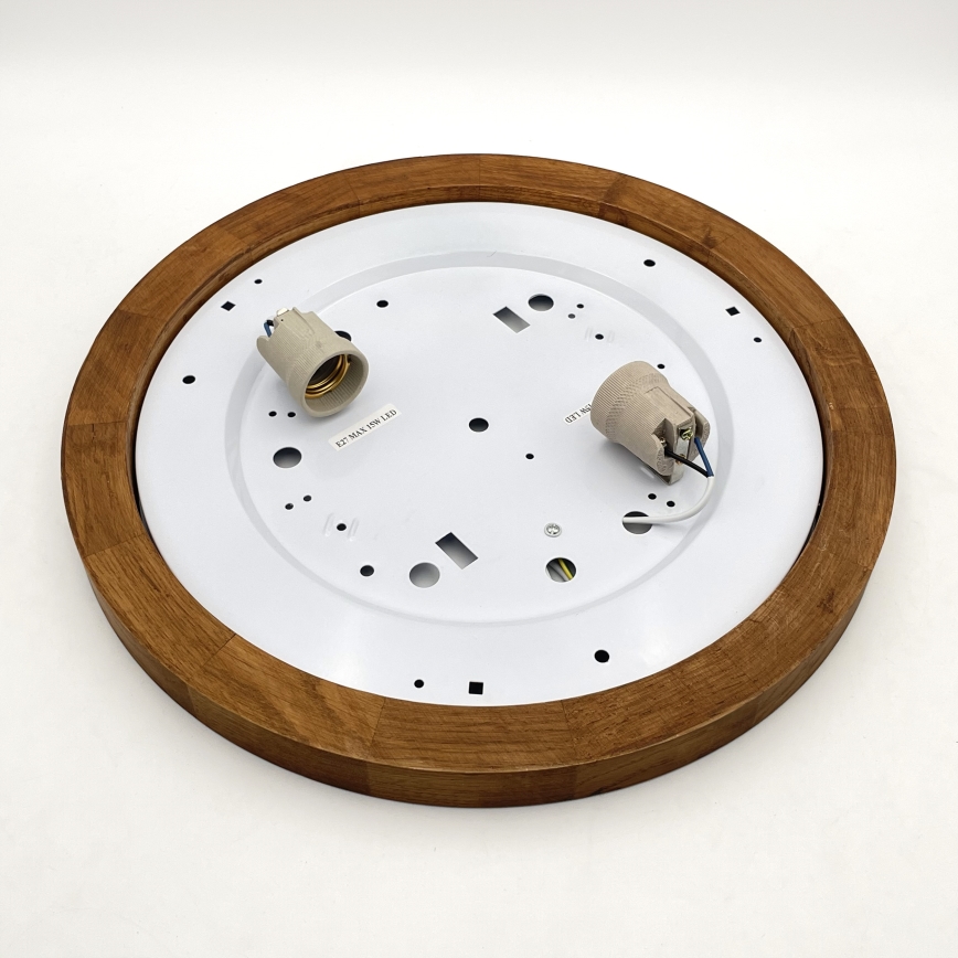 Brilagi - LED Laevalgusti BELLADONNA 2xE27/15W/230V d. 40 cm valge/tamm kirss