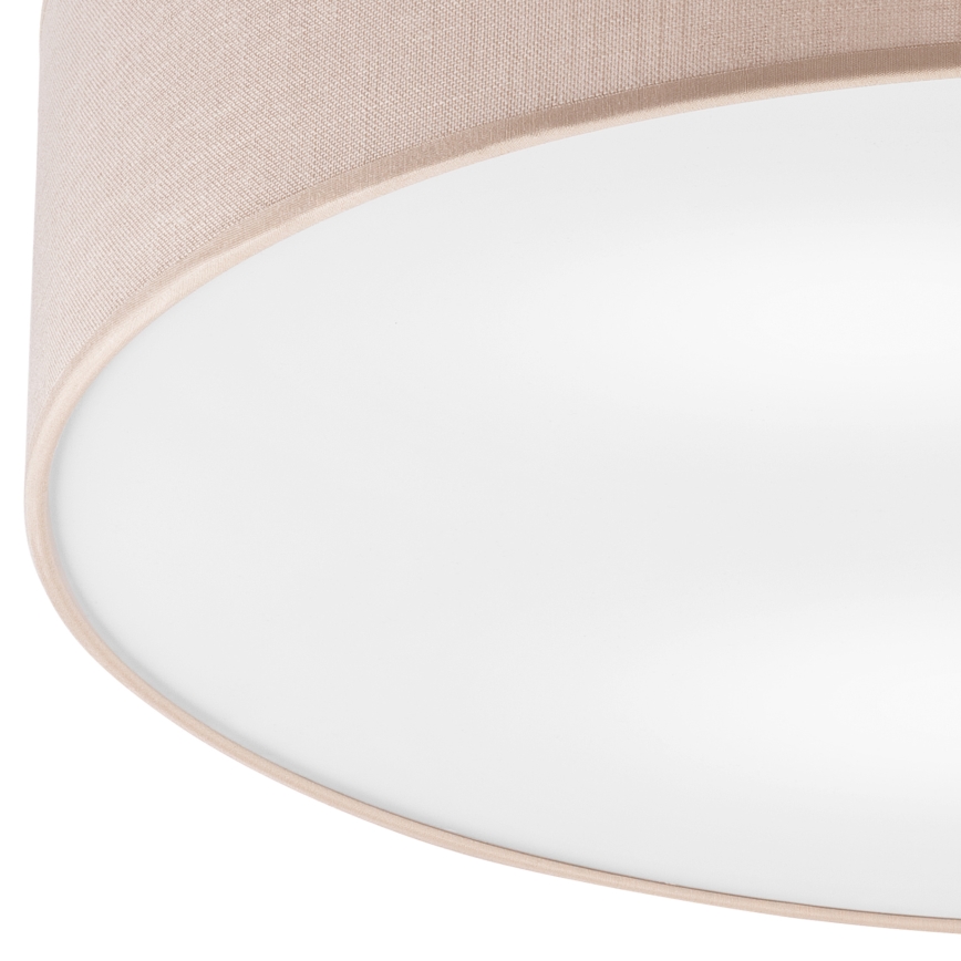Brilagi - LED Laevalgusti BELLADONNA 3xE27/15W/230V d. 50 cm beež/mänd