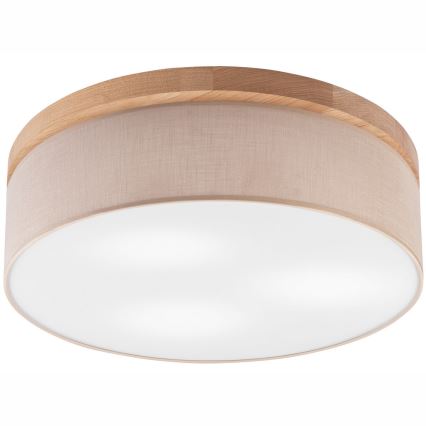 Brilagi - LED Laevalgusti BELLADONNA 3xE27/15W/230V d. 50 cm beež/tamm