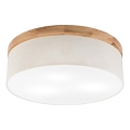 Brilagi - LED Laevalgusti BELLADONNA 3xE27/15W/230V d. 50 cm kreemikas/tamm