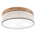 Brilagi - LED Laevalgusti BELLADONNA 3xE27/15W/230V d. 50 cm kreemikas/tamm