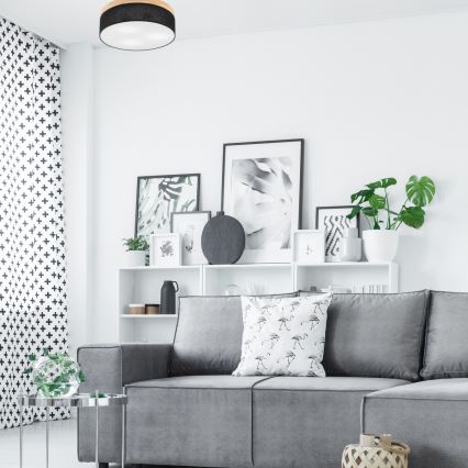 Brilagi - LED Laevalgusti BELLADONNA 3xE27/15W/230V d. 50 cm must/mänd
