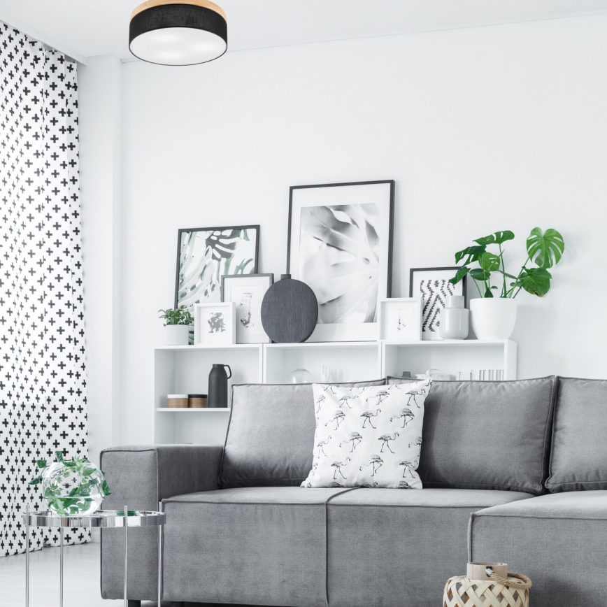 Brilagi - LED Laevalgusti BELLADONNA 3xE27/15W/230V d. 50 cm must/mänd