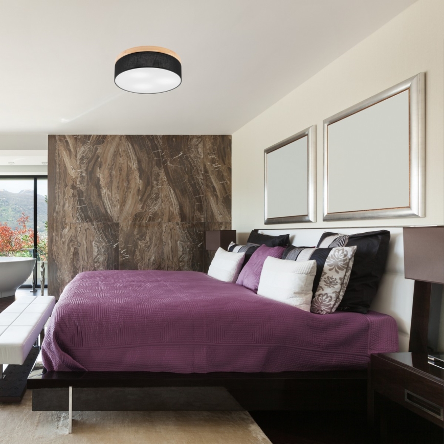 Brilagi - LED Laevalgusti BELLADONNA 3xE27/15W/230V d. 50 cm must/mänd