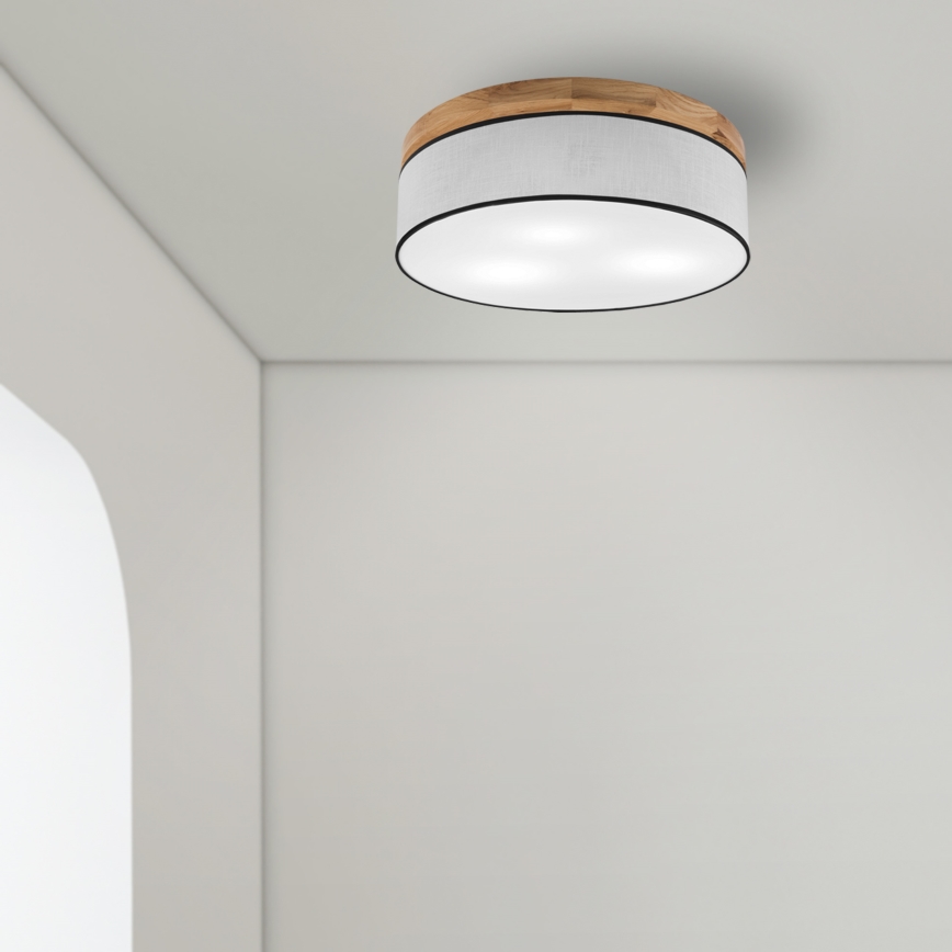 Brilagi - LED Laevalgusti BELLADONNA 3xE27/15W/230V d. 50 cm valge/tamm