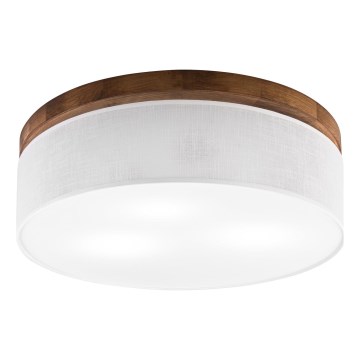 Brilagi - LED Laevalgusti BELLADONNA 3xE27/15W/230V d. 50 cm valge/tamm kirss
