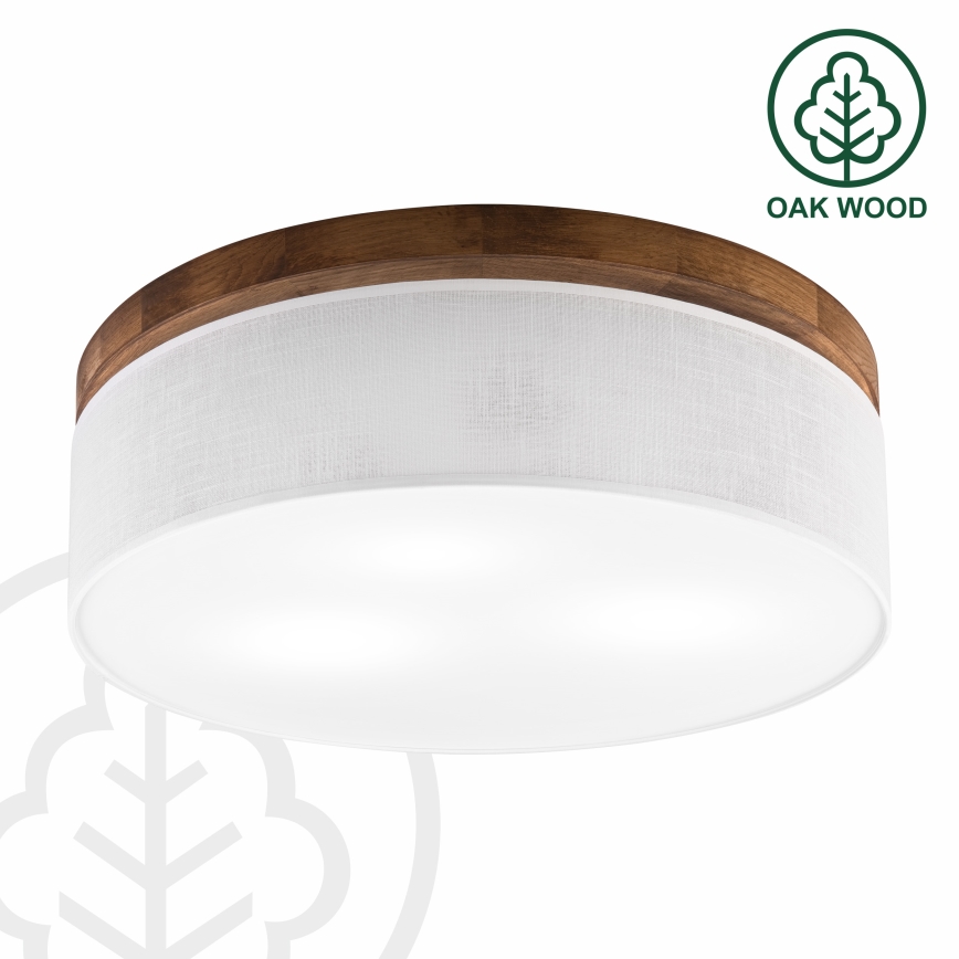 Brilagi - LED Laevalgusti BELLADONNA 3xE27/15W/230V d. 50 cm valge/tamm kirss