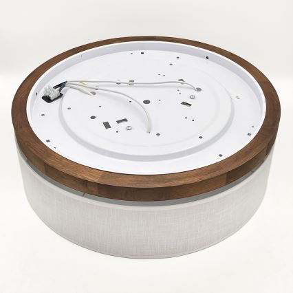 Brilagi - LED Laevalgusti BELLADONNA 3xE27/15W/230V d. 50 cm valge/tamm kirss