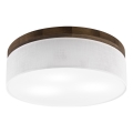 BRILAGI - LED laevalgusti BELLADONNA 3xE27/15W/230V läbimõõt 50 cm valge/tammepähkel