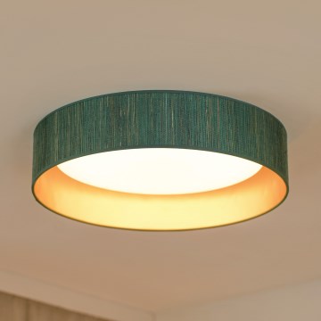 Brilagi - LED Laevalgusti BOSTON ROLLER LED/24W/230V d. 45 cm kõrs roheline/kuldne
