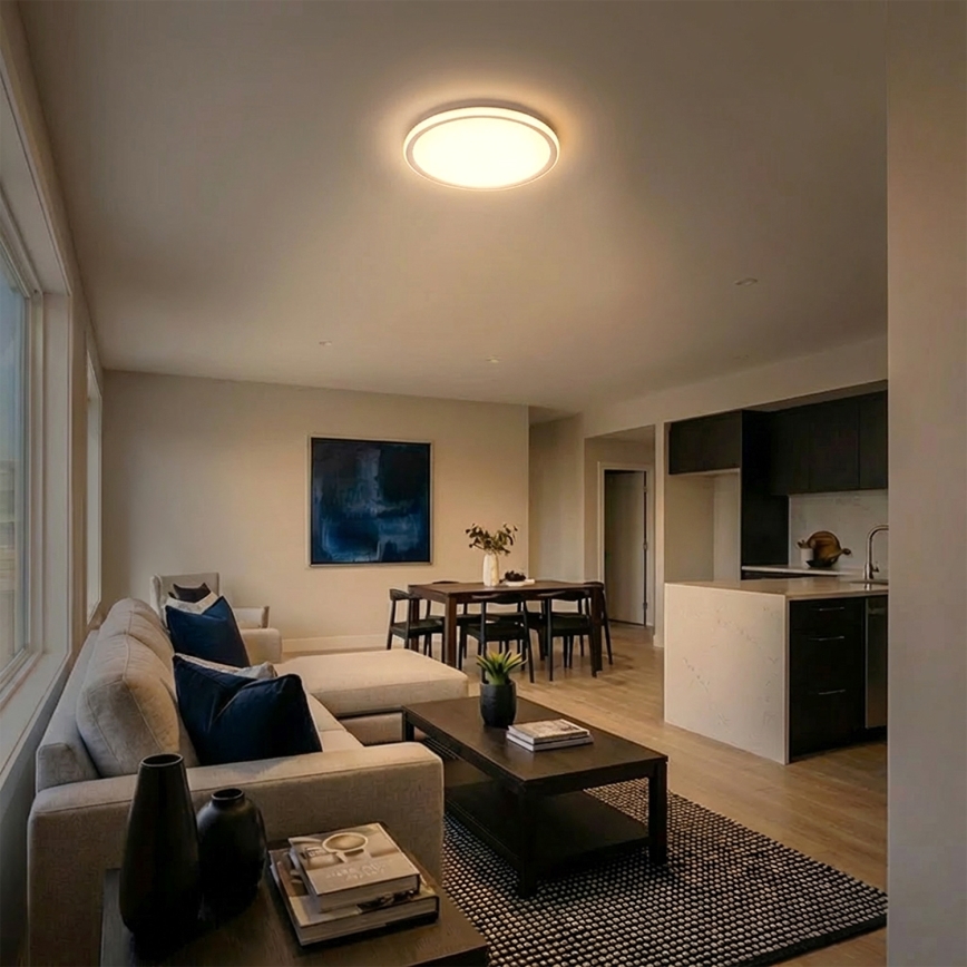 Brilagi - LED laevalgusti CARLOS LED/24W/230V, läbimõõt 40 cm, valge