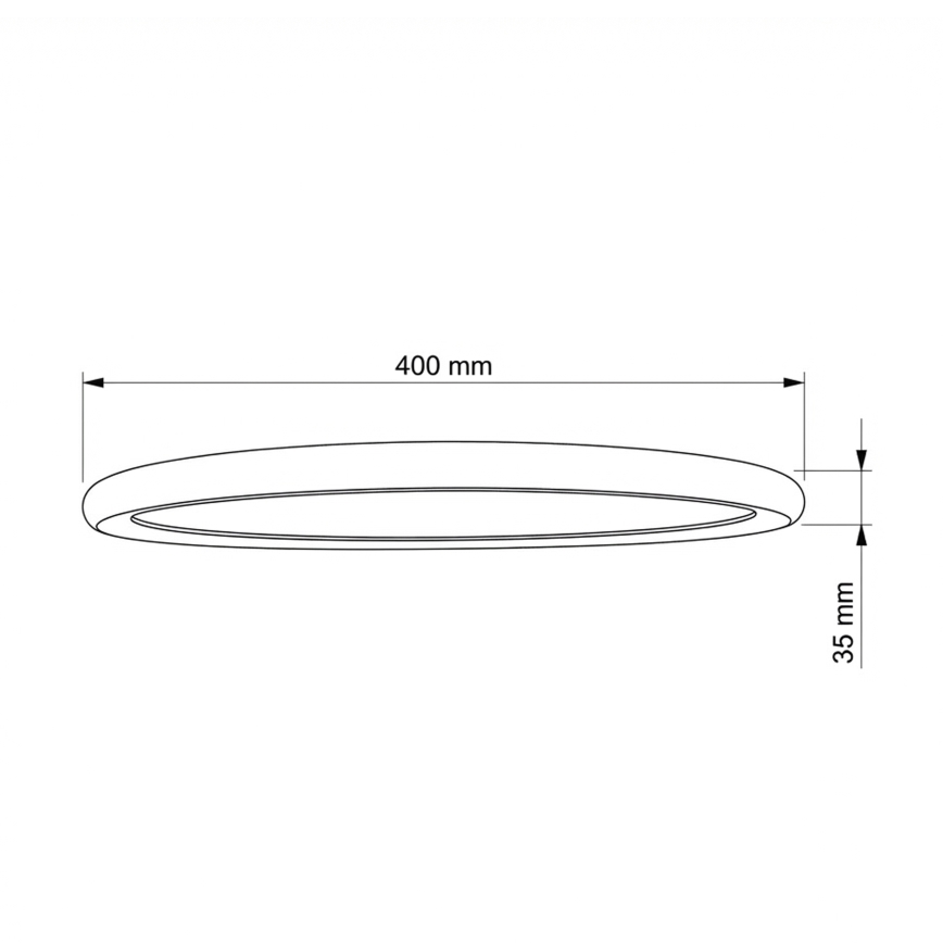 Brilagi - LED laevalgusti CARLOS LED/24W/230V, läbimõõt 40 cm, valge