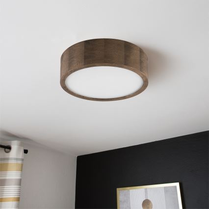 Brilagi - LED laevalgusti CARVALHO 1xE27/15W/230V tamm-pähkel läbimõõt 27 cm