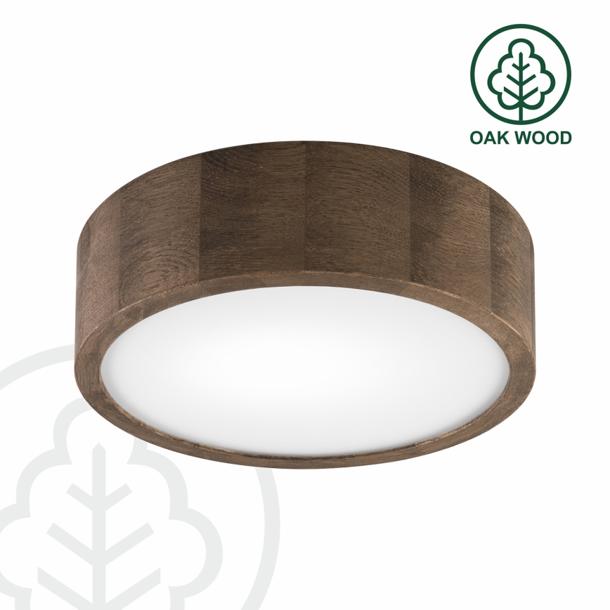 Brilagi - LED laevalgusti CARVALHO 1xE27/15W/230V tamm-pähkel läbimõõt 27 cm