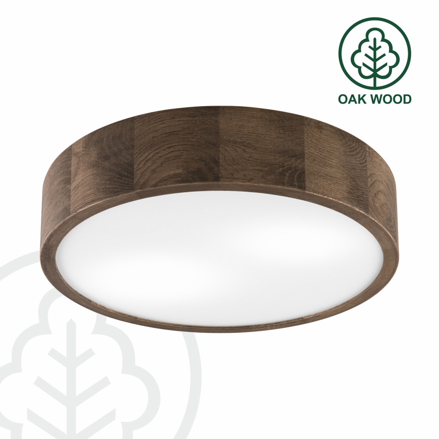 Brilagi - LED laevalgusti CARVALHO 2xE27/15W/230V tamm/pähkel, läbimõõt 37 cm