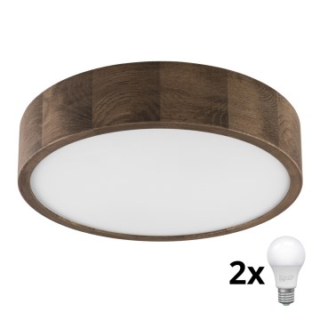 Brilagi - LED Laevalgusti CARVALHO 2xE27/60W/230V tamm d. 37 cm