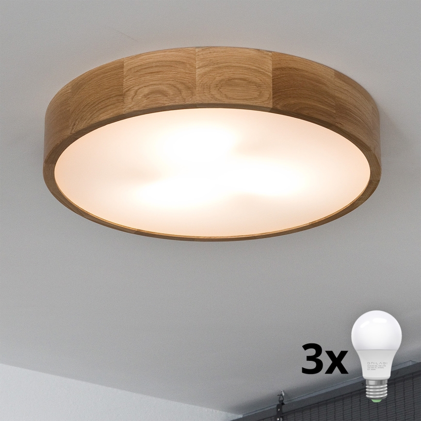 Brilagi - LED Laevalgusti CARVALHO 3xE27/60W/230V tamm d. 47,5 cm