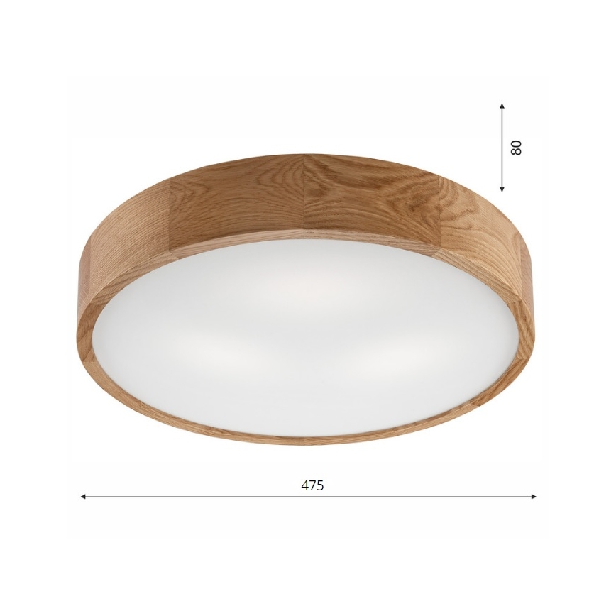 Brilagi - LED Laevalgusti CARVALHO 3xE27/60W/230V tamm d. 47,5 cm