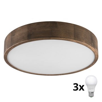 Brilagi - LED Laevalgusti CARVALHO 3xE27/60W/230V tamm d. 47 cm