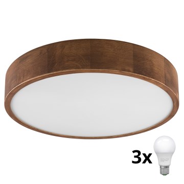 Brilagi - LED Laevalgusti CARVALHO 3xE27/60W/230V tamm kirss d. 47 cm