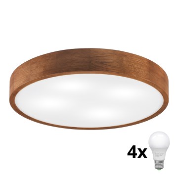 Brilagi - LED laevalgusti CARVALHO 4xE27/60W/230V kirsipuu pr. 57,5 cm