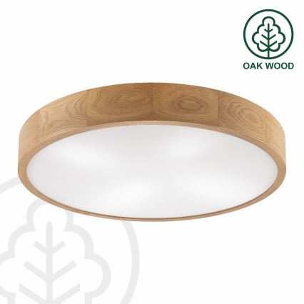 Brilagi - LED laevalgusti CARVALHO 4xE27/60W/230V tammeviimistlusega, läbimõõt 57,5 cm
