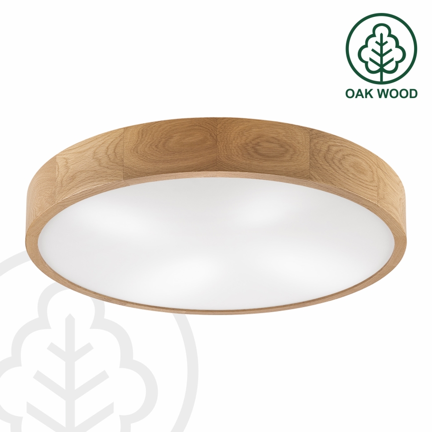 Brilagi - LED laevalgusti CARVALHO 4xE27/60W/230V tammeviimistlusega, läbimõõt 57,5 cm